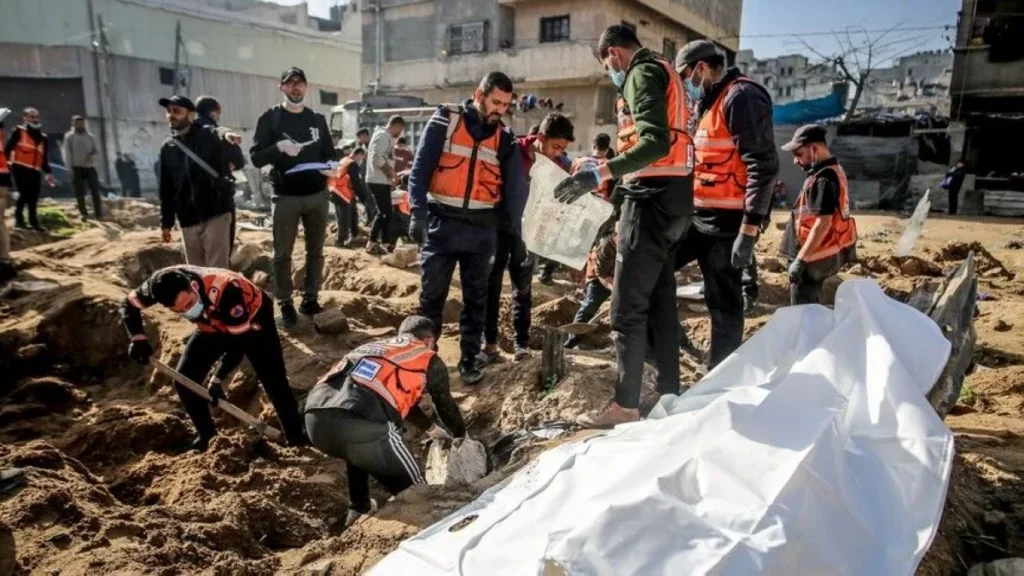 Gaza mourns 75 Palestinians recovered from rubble of Israeli-destroyed homes