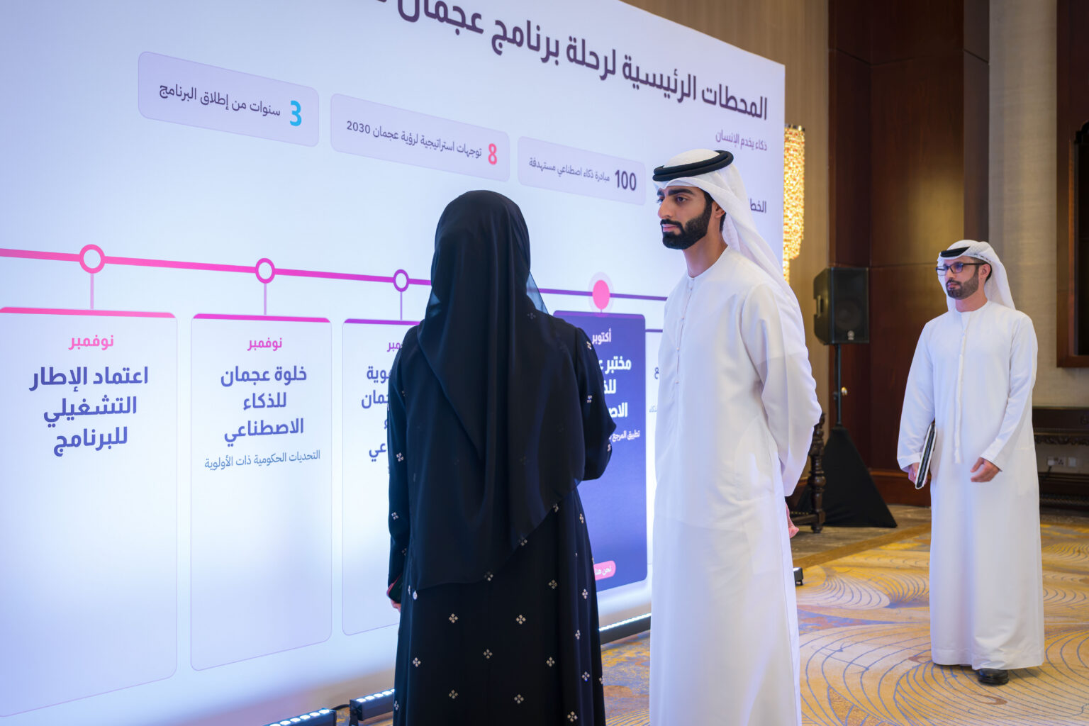 Humaid bin Ammar reviews projects, outcomes of Ajman Lab