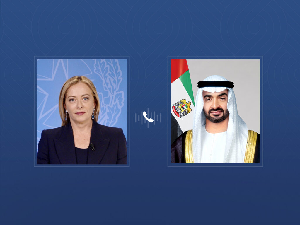 UAE President and Italian Prime Minister discuss bilateral ties and regional developments in phone call