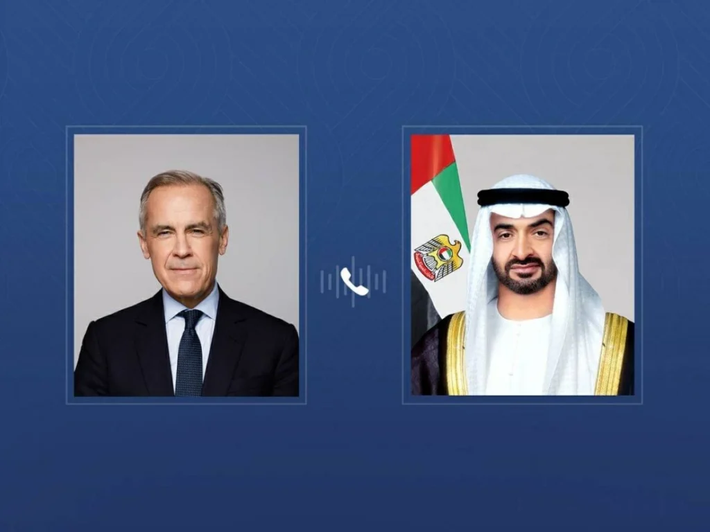 محمد بن زايد ورئيس وزراء كندا يبحثان التطورات في المنطقة