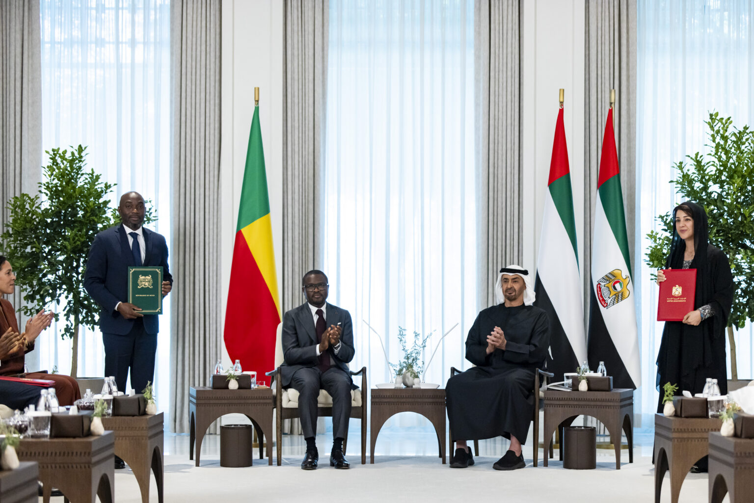 UAE and Benin Presidents witness exchange of Comprehensive Economic Partnership Agreement