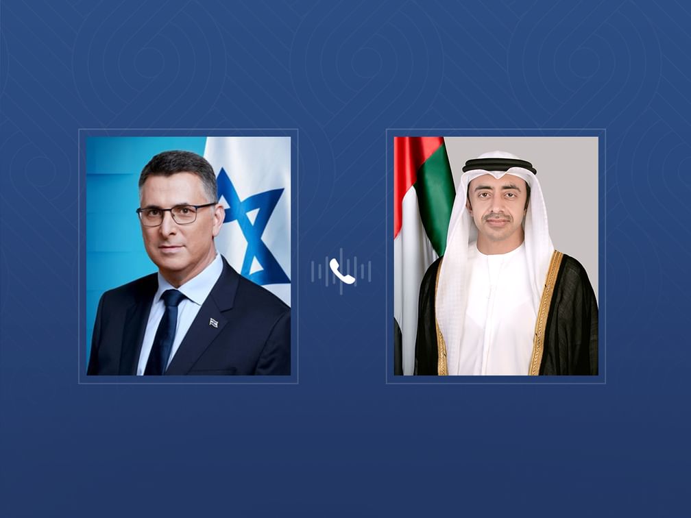 عبدالله بن زايد ووزير الخارجية الإسرائيلي يبحثان هاتفياً العلاقات الثنائية