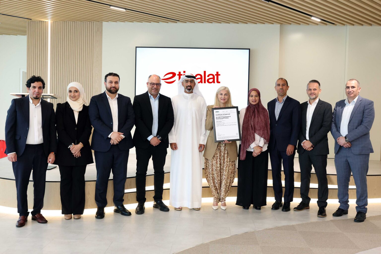 etisalat UAE becomes first telecom operator in MENA region to achieve international certification for AI management