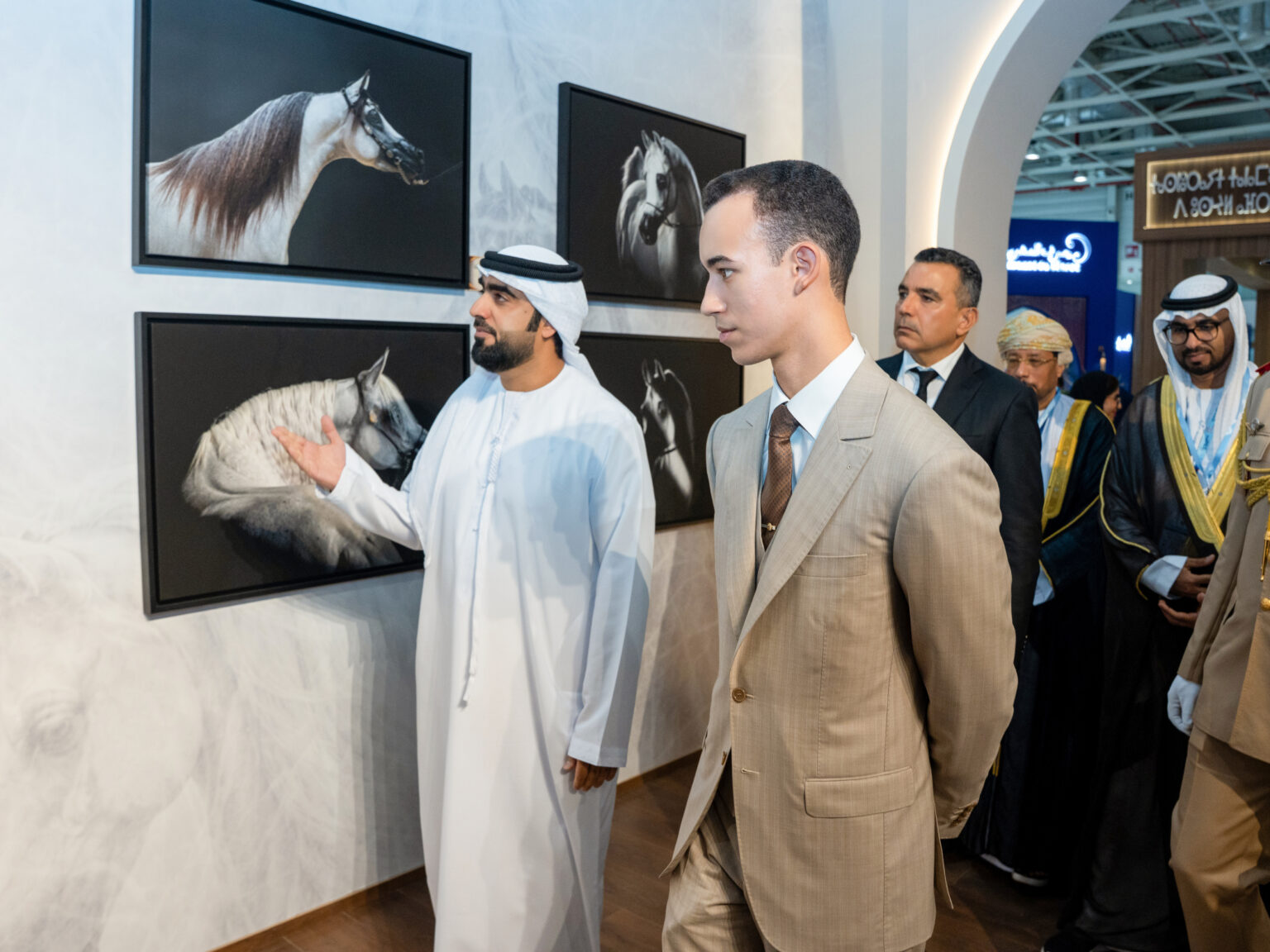 Crown Prince of Morocco opens Sheikh Mansour bin Zayed Al Nahyan Award for Arabian Horse Photography Exhibition